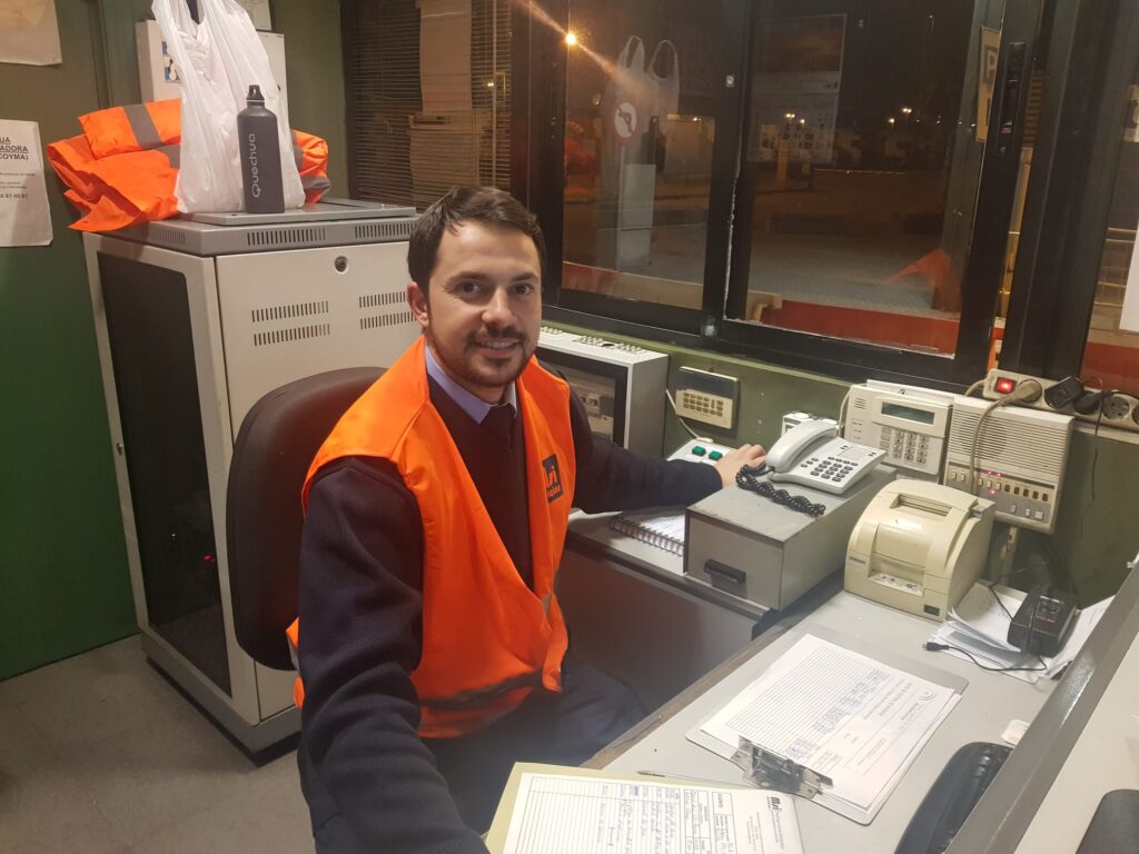 Alumno del curso de vigilante de seguridad